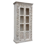 Oriental Carved Display Cabinet - Image 3