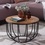 Jhalamand Wooden Round Coffee Table