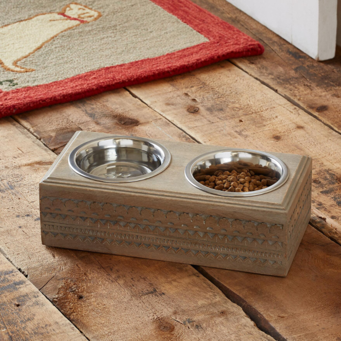 1-66.png Hand-Carved Solid Wood Double Pet Feeder - Image 1