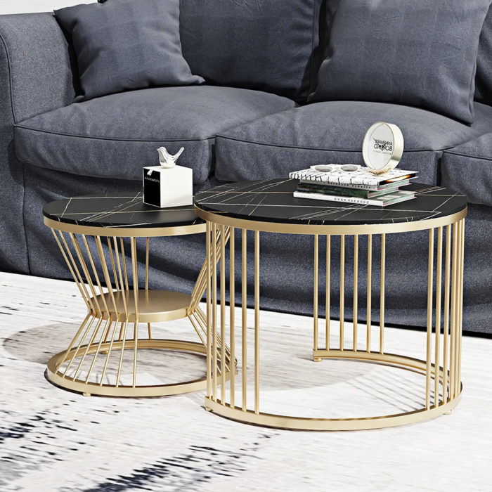 Kumasi Black Gold Nesting Coffee Table - Image 2