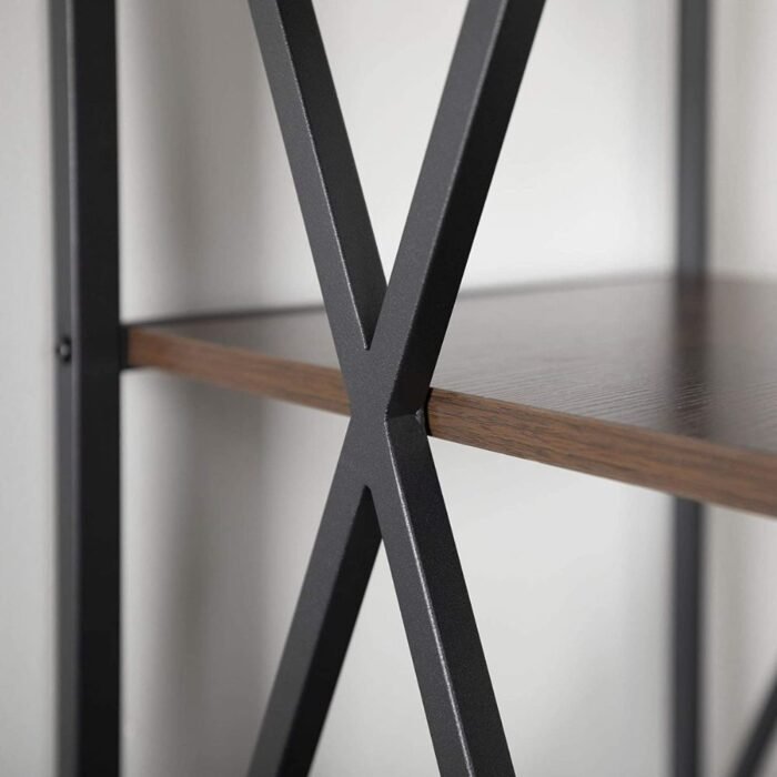 Strong Tall Iron Shelf  4-tier Bookshelf For Wall | Iron Shelf Rack - Image 4
