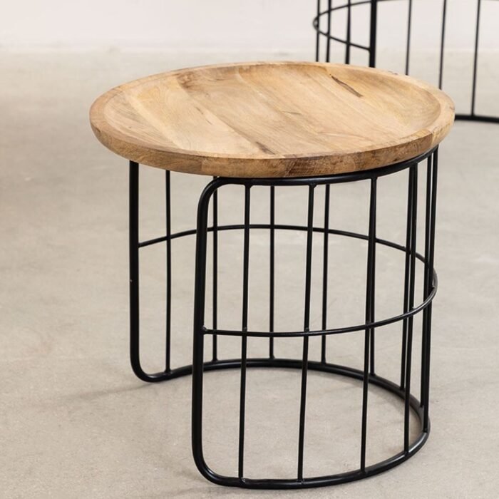 Marta Solid Wood Nesting Table - Image 3