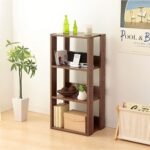 Multifunctional 4-Tier Open Wooden Rack |  Wood Storage Shelf