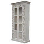 Oriental Carved Display Cabinet - Image 5