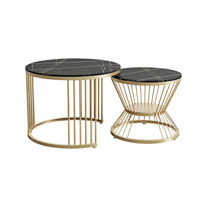 Kumasi Black Gold Nesting Coffee Table - Image 4