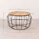 Exeter Wooden Top Coffee Table - Image 4