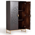 Amp Hand-Carved Solid Wood Cabinet - Image 4