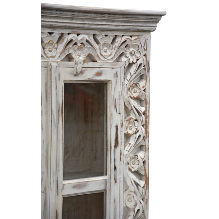 Oriental Carved Display Cabinet - Image 6