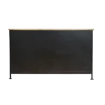 Priti Red sideboard with mango wood top - Image 9