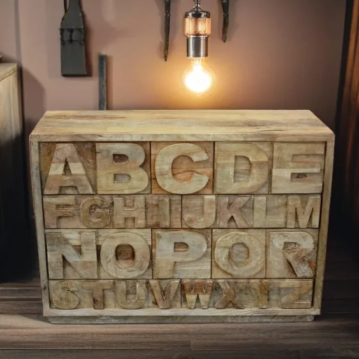ABC Engraved Chest Of Drawers
