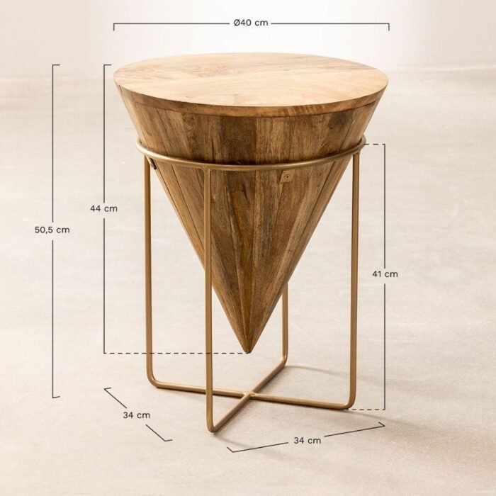 Auxiliary Wooden Coffee Table Conical - Image 5