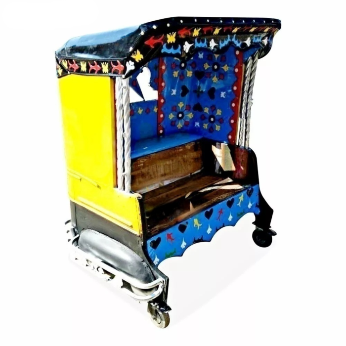 Priti Jodhpur Auto Taxi Upcycled Bench Sofa - Image 2