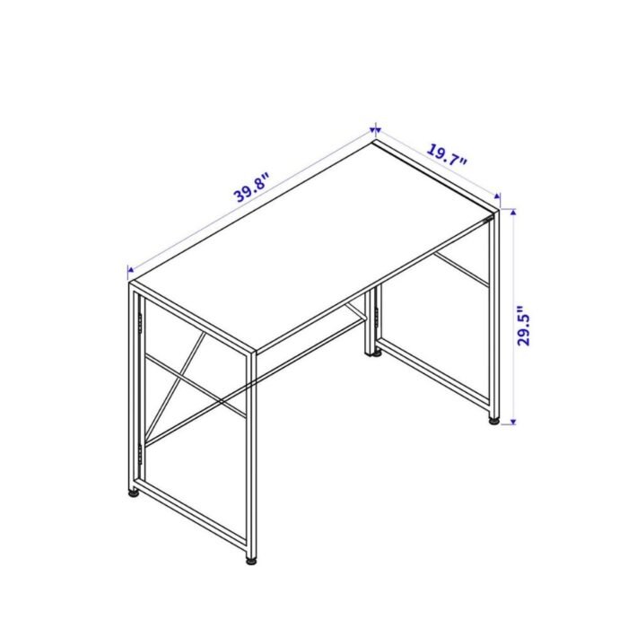 Jolipa Office Table Desk | Metal wood Home Office Desk With Amazing quality Of Wood - Image 5