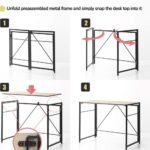 Jolipa Office Table Desk | Metal wood Home Office Desk With Amazing quality Of Wood - Image 6
