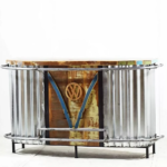 Priti Iron Wooden Automobile Theme Bar Counter
