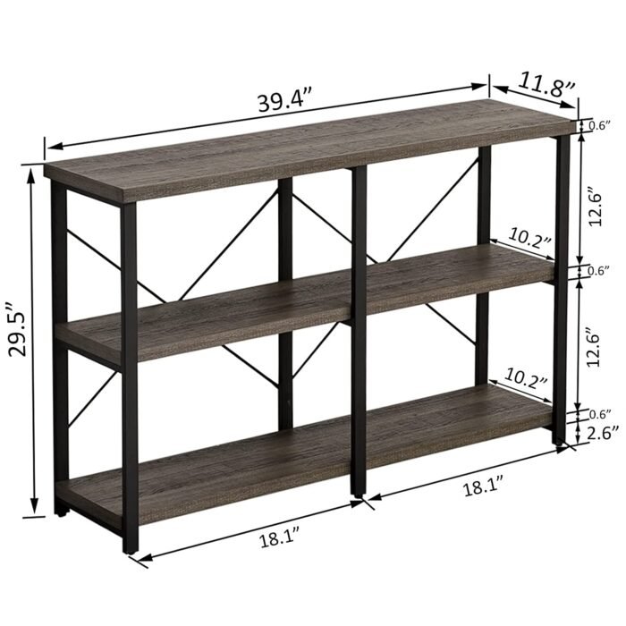 Jacksaw 3 Tier Console Table - Image 5