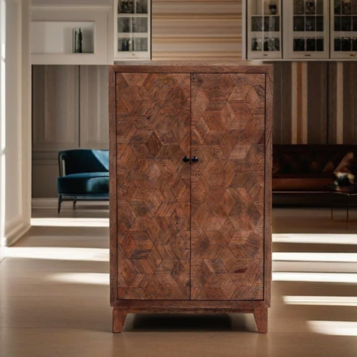 Walnut-Wash-Cabinet.png Owl Walnut Wash 2 Door Cabinet