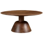 PRITI Solid Wood Nested Coffee Table Set of Two - Image 4