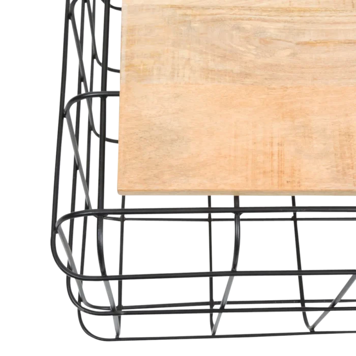 Derby Wooden Metal Cage Coffee Table - Image 5