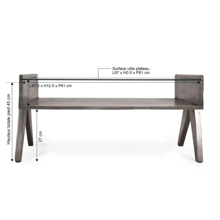 Hampton Wooden Coffee Table - Image 7