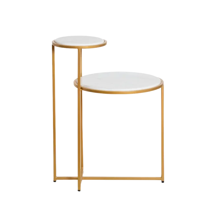 Monro Marble Finish End Table - Image 2