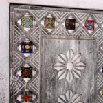 Crown Grey Wash Carved Cabinet - Image 3