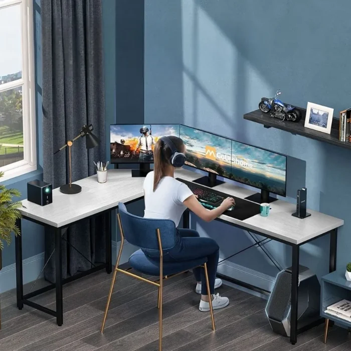1-113-PhotoRoom Steady Corner L Shaped Computer Desk | L Shaped Desk - Image 1