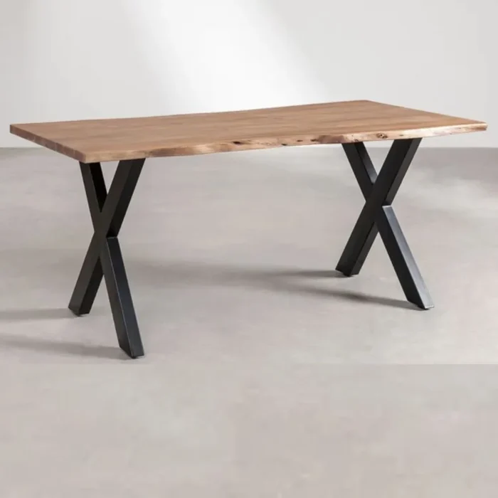 1-120 CANDANS SOLID WOOD DINING TABLE - Image 1