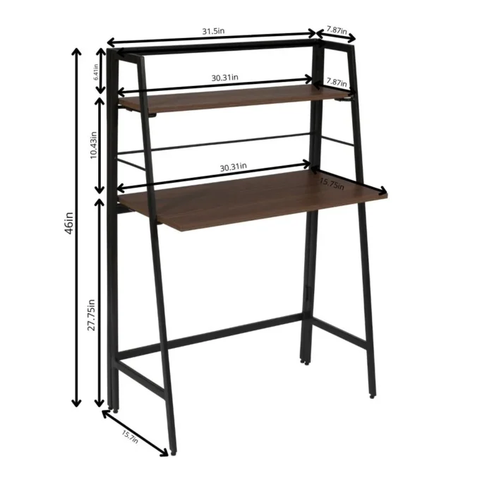 Industrial Style Home and Office Computer Desk with Multiple Functions - Image 9
