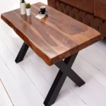 Dorothy Wooden Coffee Table With Cross Legs - Image 11