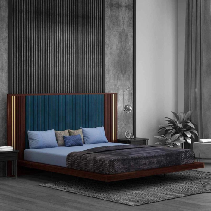 PRITI :Occitanie Wooden Queen Bed - Image 2
