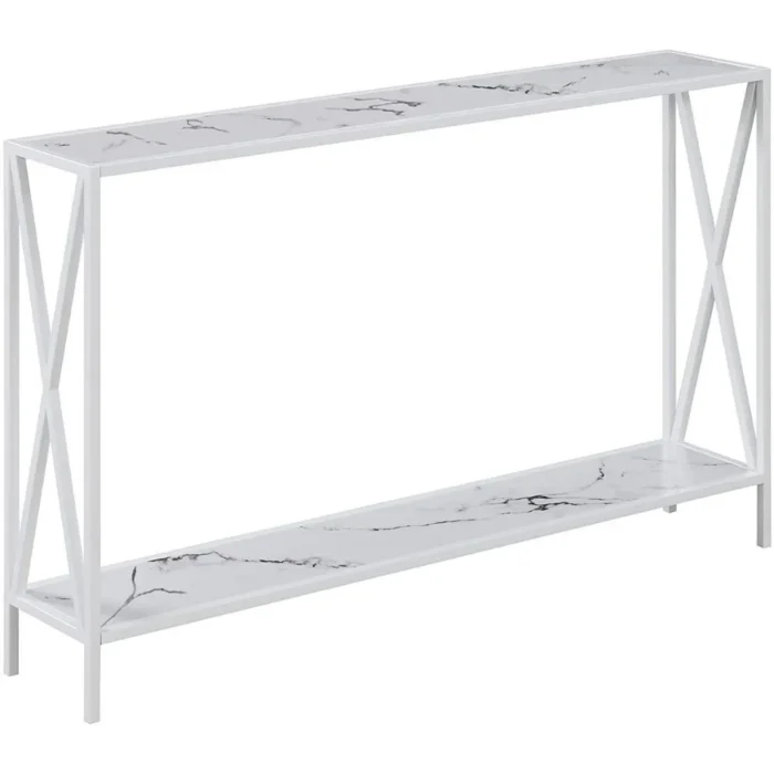 Lincoln Marble Finish Console Table - Image 3