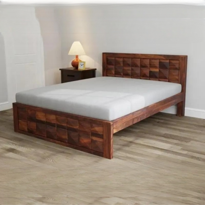 1-41 PRITI : Florence Wooden Queen Bed - Image 1