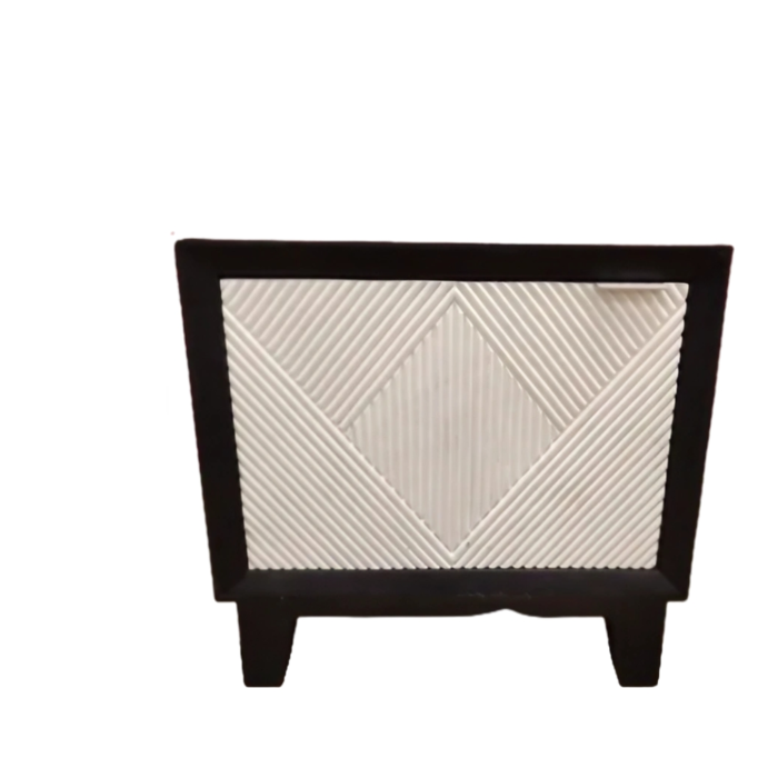 Benin Classy Black White End Table - Image 3