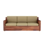 Priti : Venus 3+1+1 Seater Wooden Sofa Set - Image 6