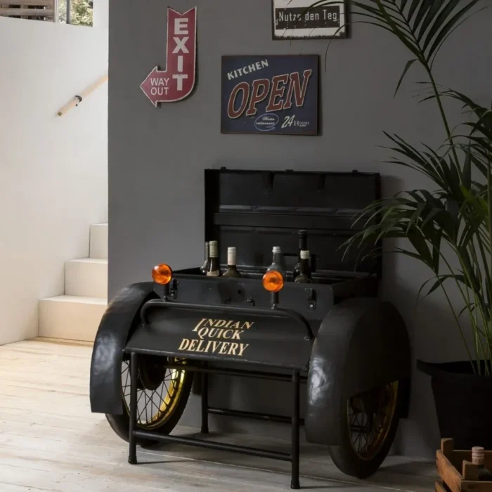 BAR TABLE | BAR FURNITURE | ANTIQUE DESIGN CAR FURNITURE - Image 1