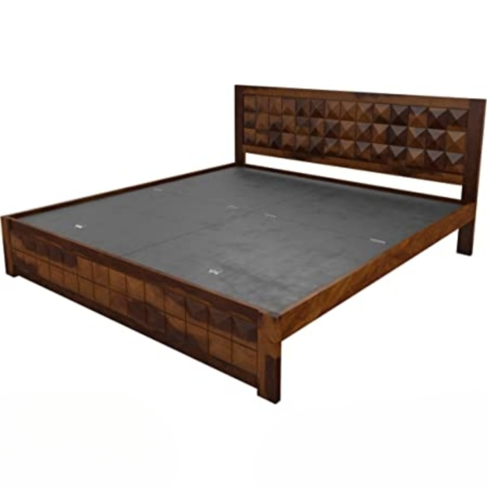 Priti : Bourges Wooden King Bed - Image 3
