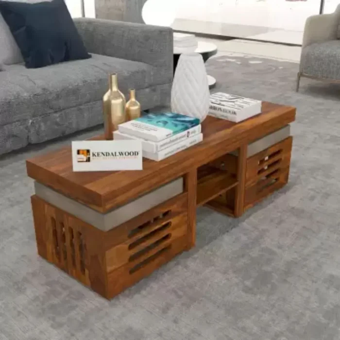 1-82 Worcester Natural Wooden Coffee Table