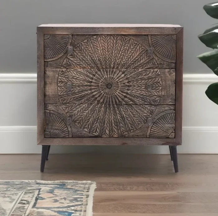 Olive Wash 3 Drawer Chest