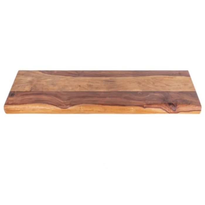 Massive Sheesham Wall Shelf Unit With Tree Edge - Image 6