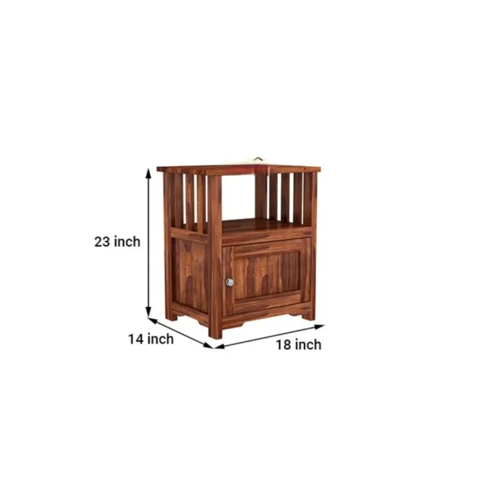 Djamen Solid Wood Bedside - Image 5