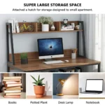 Home Office Computer Desk with Hutch and Bookshelf | Home Office Desk - Image 3