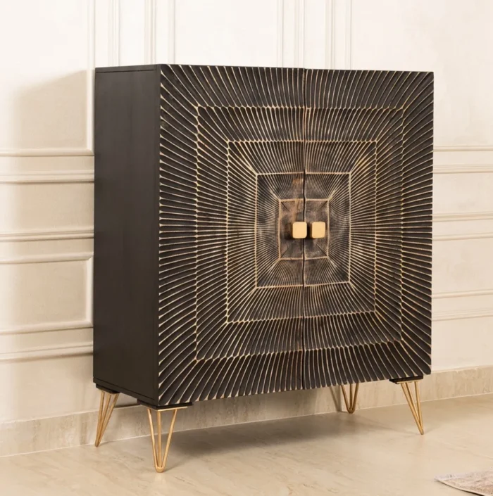 1111 Azalea Solid Wood Cabinet