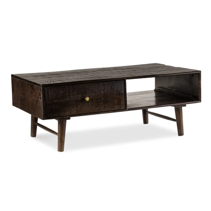 Lyon Solid Wood Walnut Coffee Table - Image 6