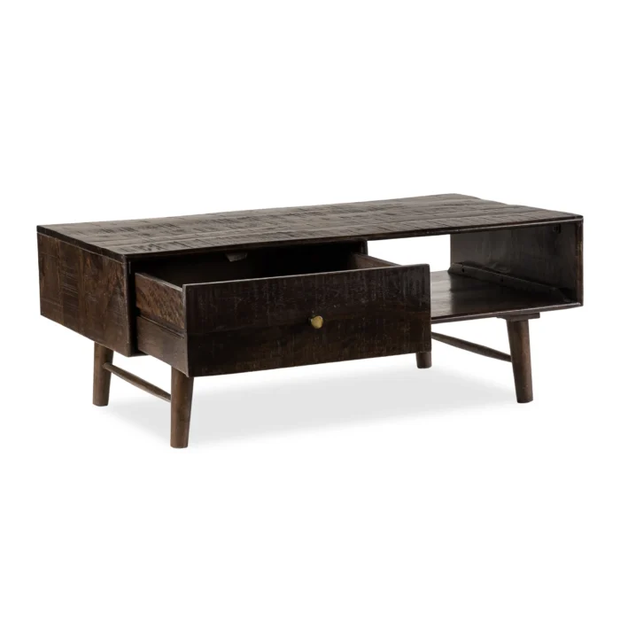 Lyon Solid Wood Walnut Coffee Table - Image 5