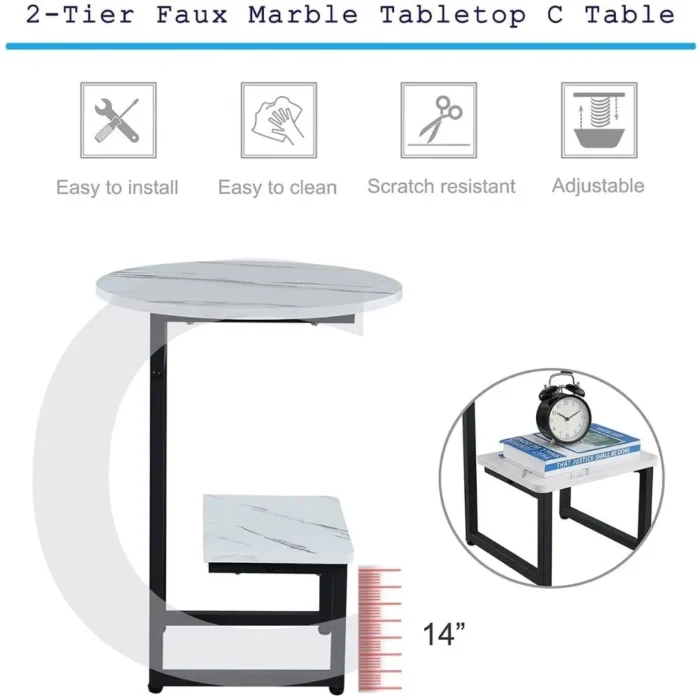 Ville Modern Round Side Table - Image 5