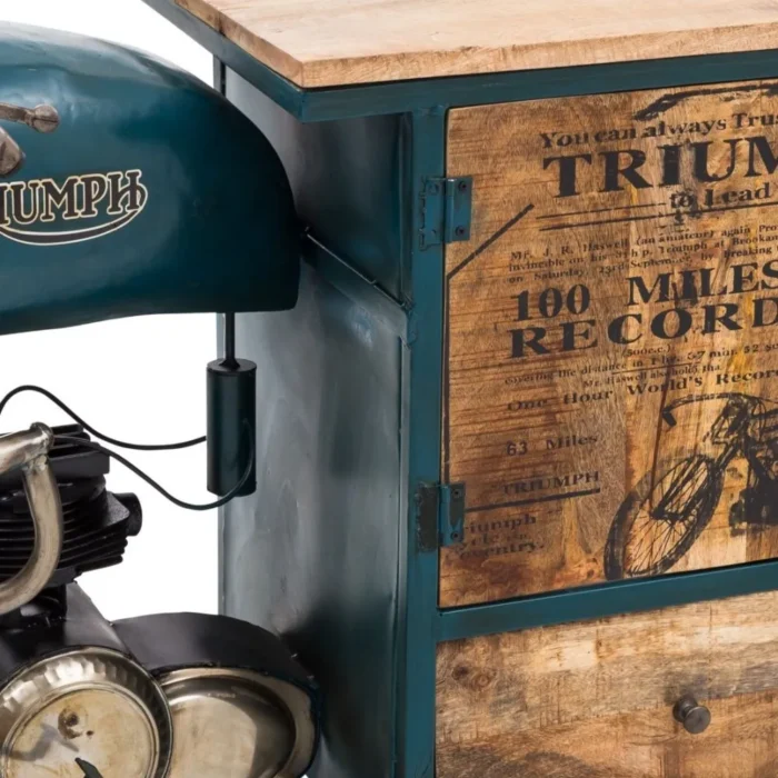 Antique Wooden Furniture | Triumph Bike vanity - Image 3
