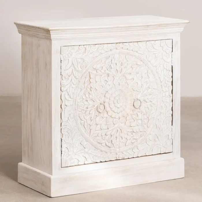 Henna Solid Wood White 2 Door Sideboard - Image 8