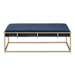 45” Wide Velvet Tufted Rectangle Cocktail Ottoman - Image 6