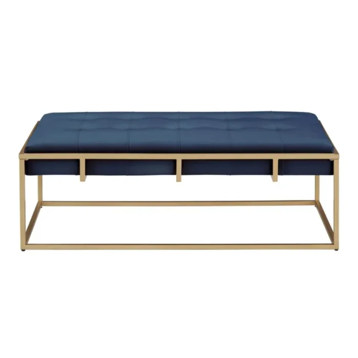 45” Wide Velvet Tufted Rectangle Cocktail Ottoman - Image 6